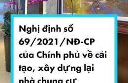 Nghị định 69/2021/NĐ-CP về cải tạo xây dựng lại nhà chung cư
