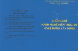 Hồ sơ xin cấp chứng chỉ hành nghề kiến trúc sư