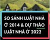 So sánh Điều 91 Luật nhà ở 2014 và dự thảo ...